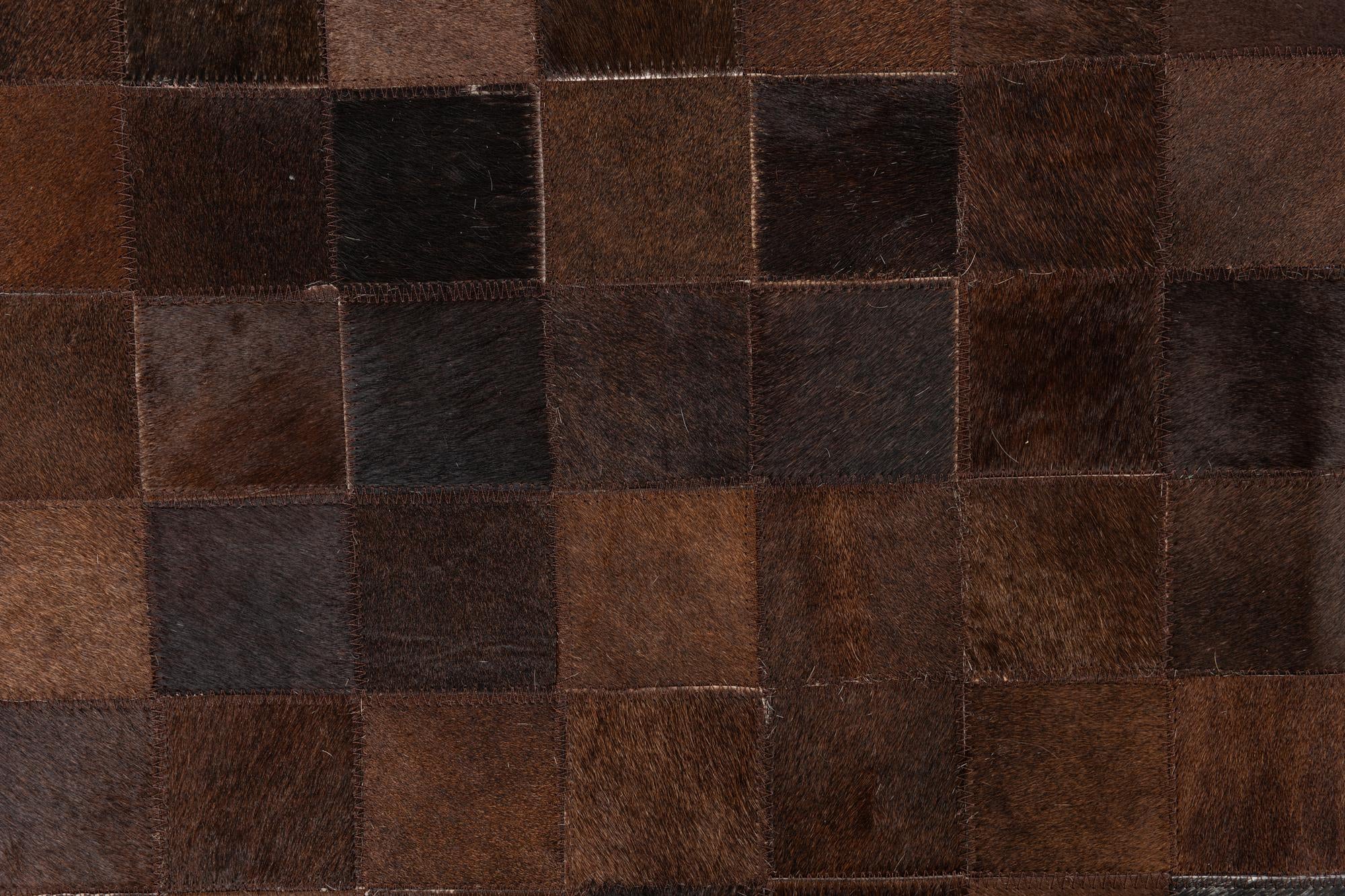 5' x 8' Cowhide Leather Rug