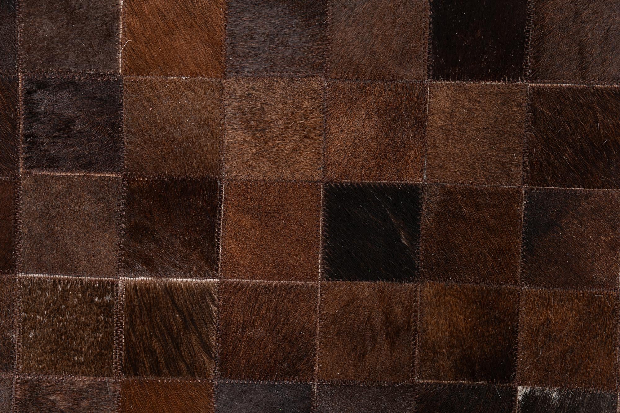 5' x 8' Cowhide Leather Rug