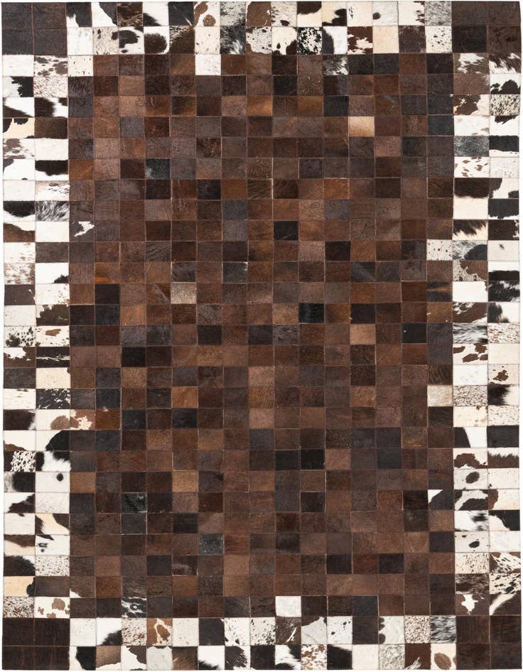 Detail image of 5' x 8' Cowhide Leather Rug