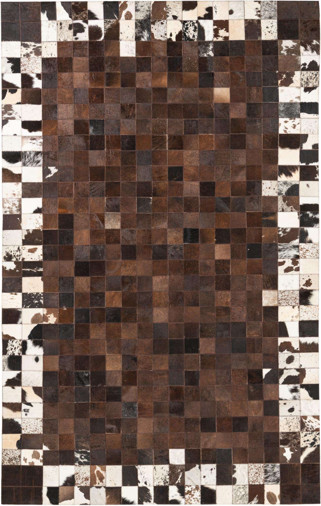 5' x 8' Cowhide Leather Rug