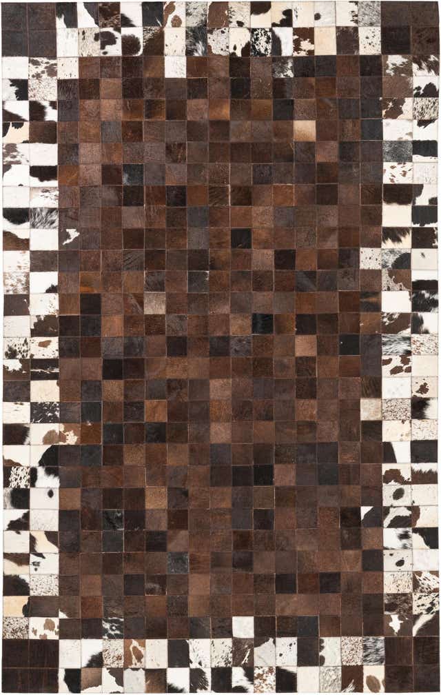 5' x 8' Cowhide Leather Rug