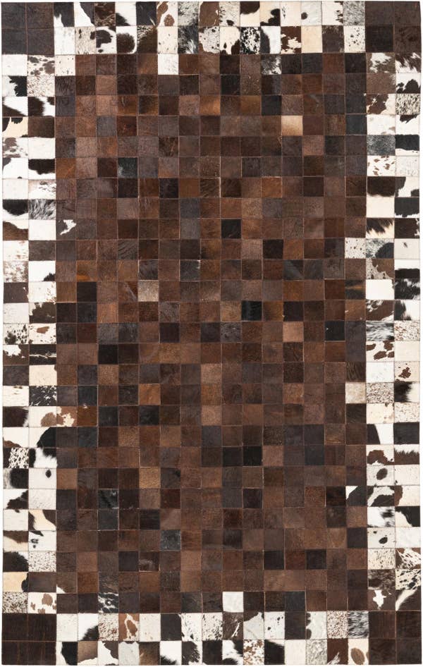 Detail image of 5' x 8' Cowhide Leather Rug