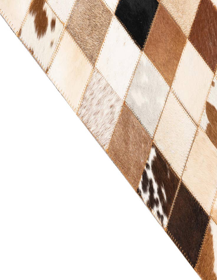 Detail image of 5' x 8' 1 Cowhide Leather Rug