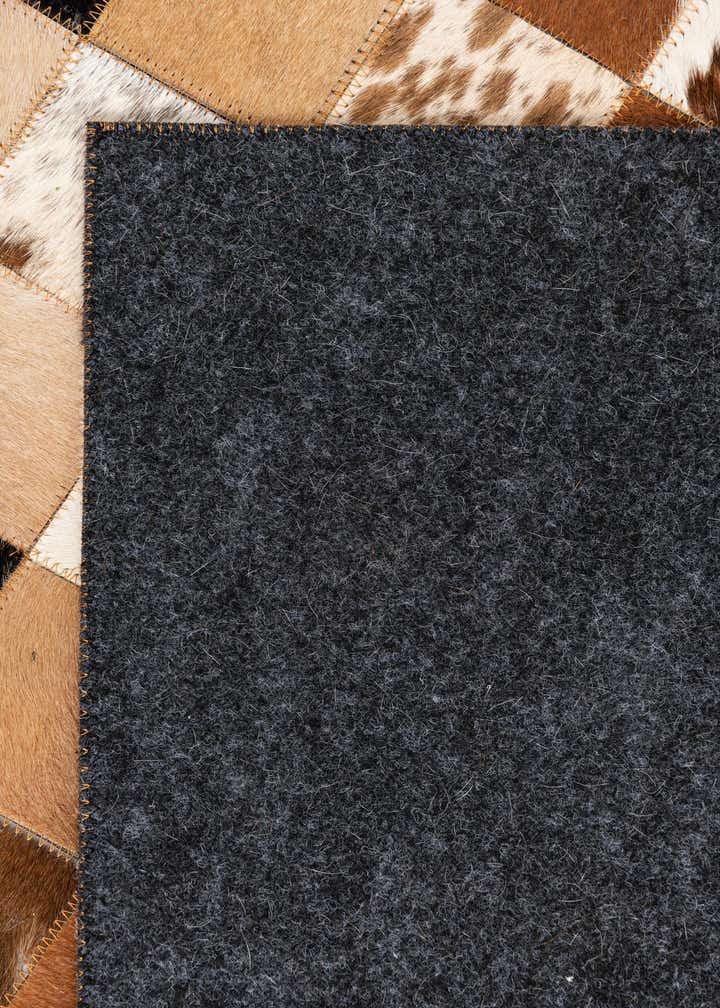 5' x 8' 1 Cowhide Leather Rug