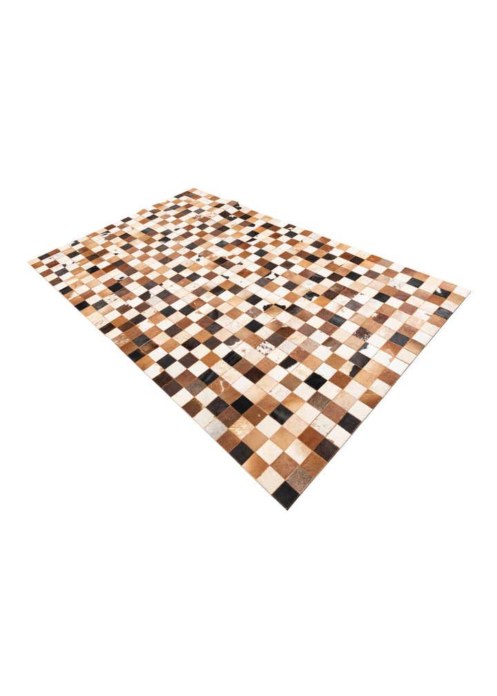 5' x 8' Cowhide Leather Rug