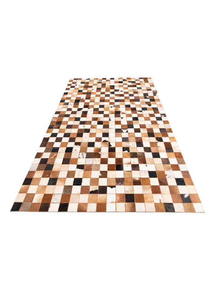 5' x 8' Cowhide Leather Rug