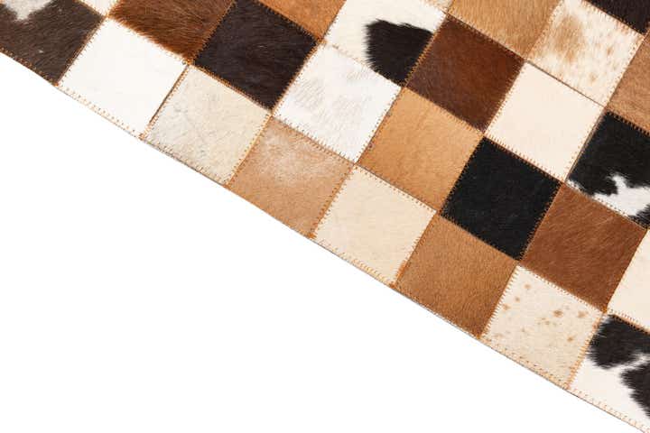 5' x 8' Cowhide Leather Rug