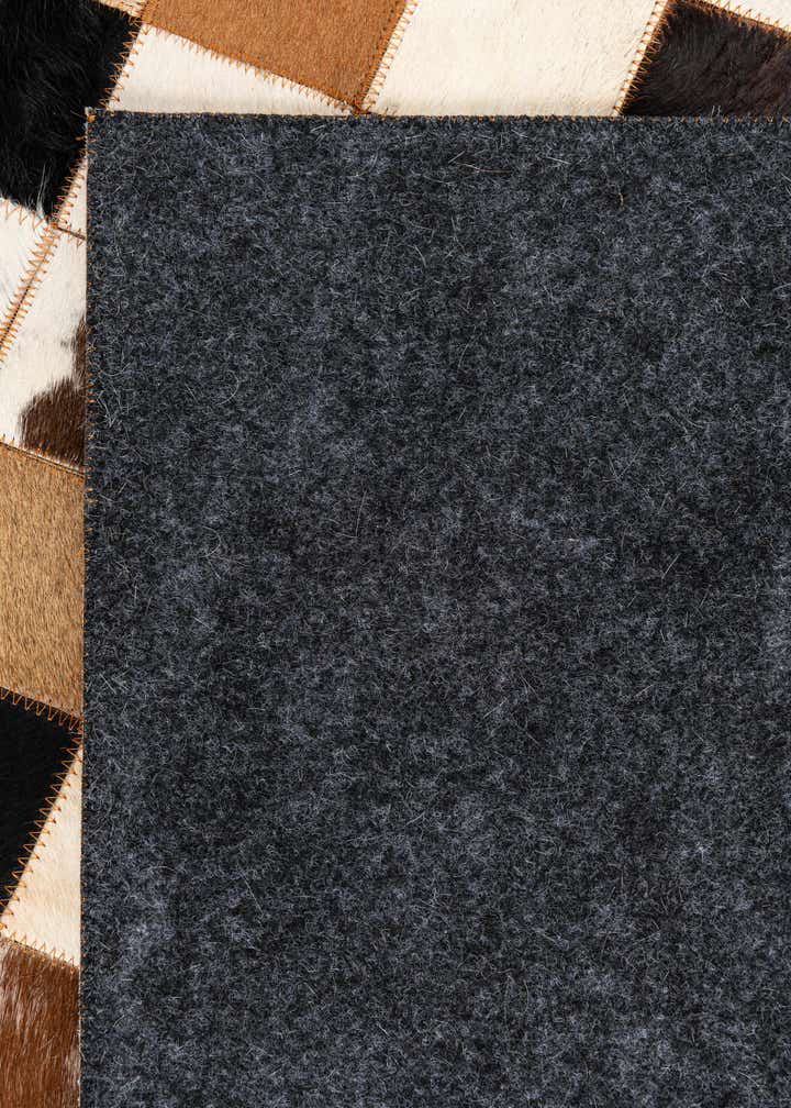 5' x 8' Cowhide Leather Rug