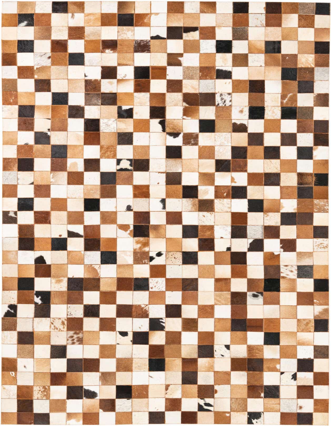 5' x 8' Cowhide Leather Rug