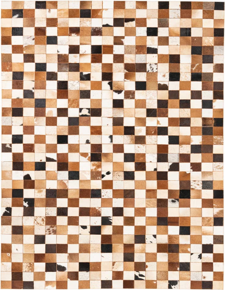 Detail image of 5' x 8' Cowhide Leather Rug