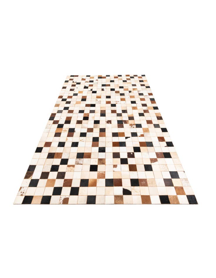 Detail image of 5' 1 x 8' 1 Cowhide Leather Rug