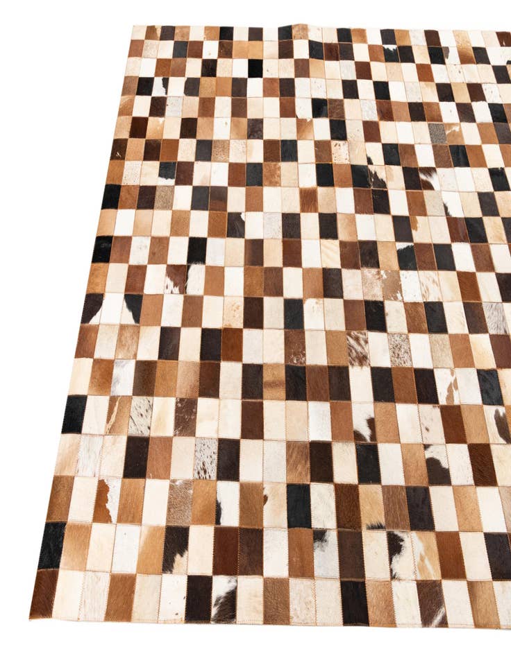 Detail image of 5' x 8' 1 Cowhide Leather Rug