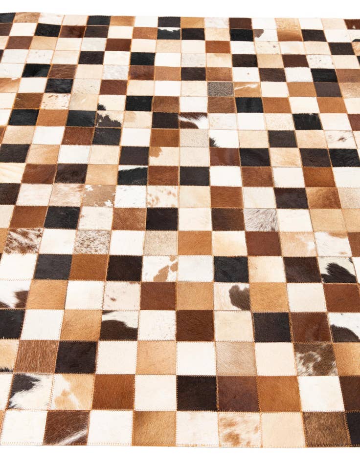 Detail image of 5' x 8' 1 Cowhide Leather Rug