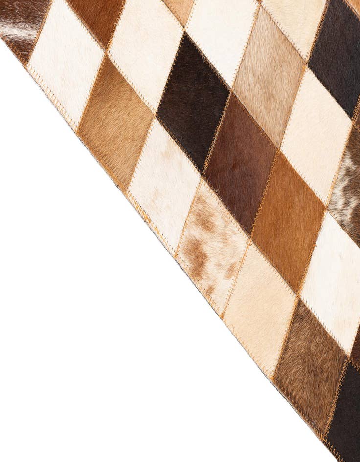 Detail image of 5' x 8' 1 Cowhide Leather Rug