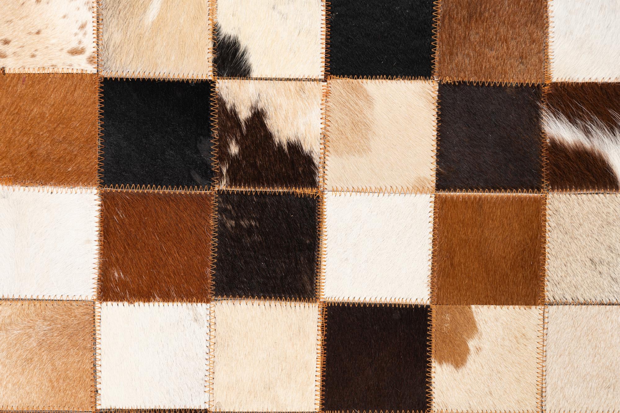 5' x 8' 1 Cowhide Leather Rug