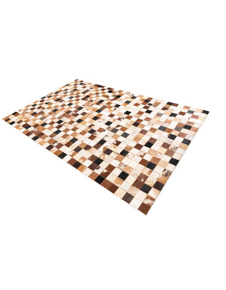 Detail image of 5' 1 x 8' 1 Cowhide Leather Rug