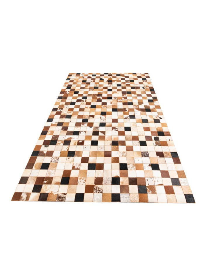 Detail image of 5' 1 x 8' 1 Cowhide Leather Rug