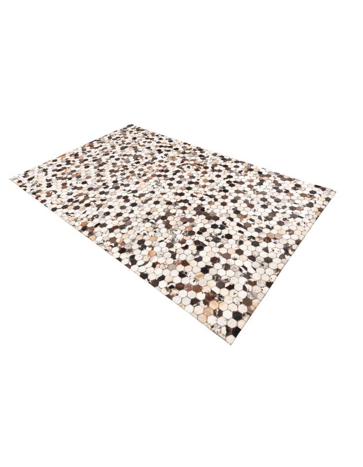 Detail image of 5' 1 x 8' Cowhide Leather Rug