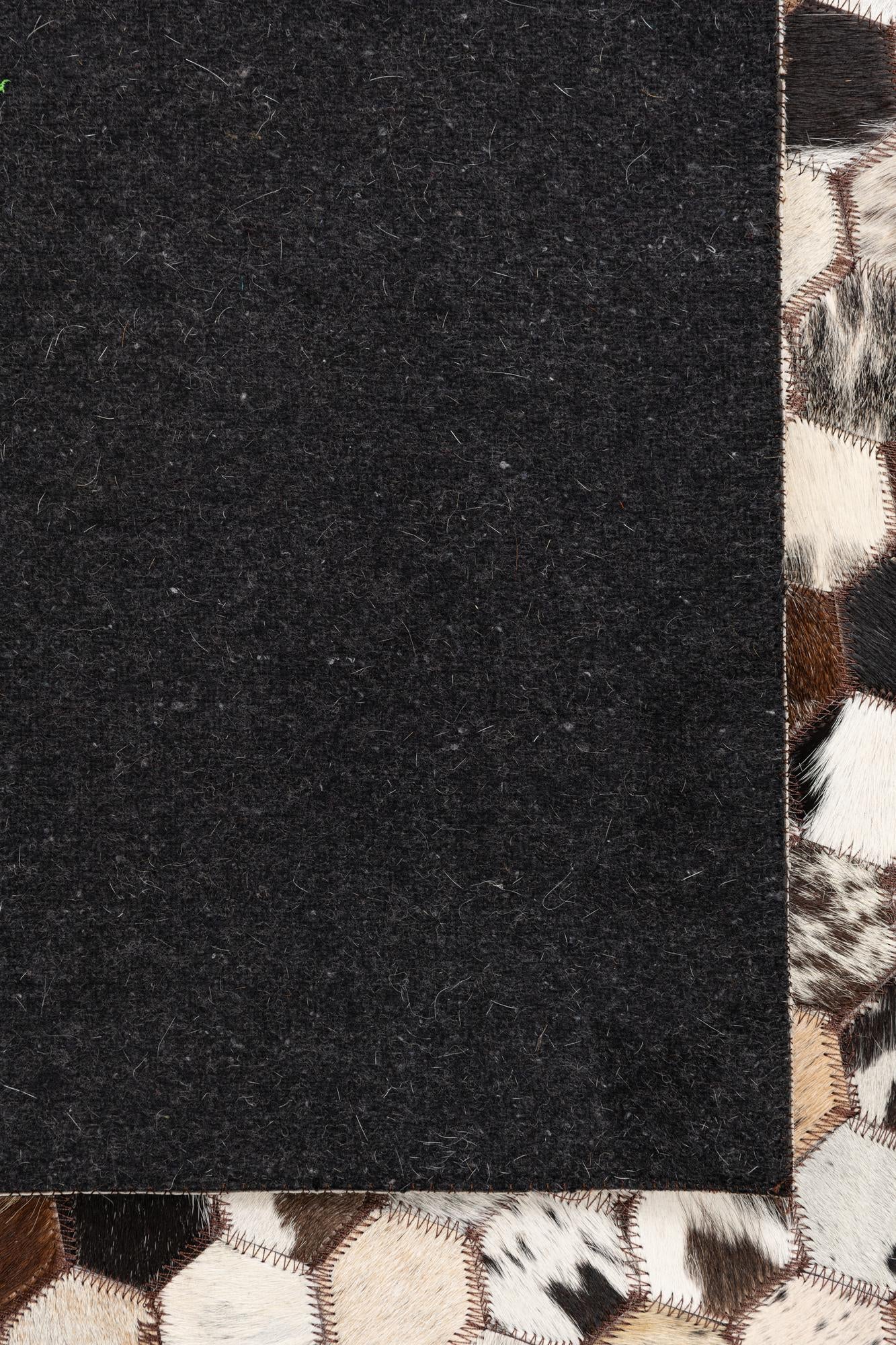 5' 1 x 8' Cowhide Leather Rug