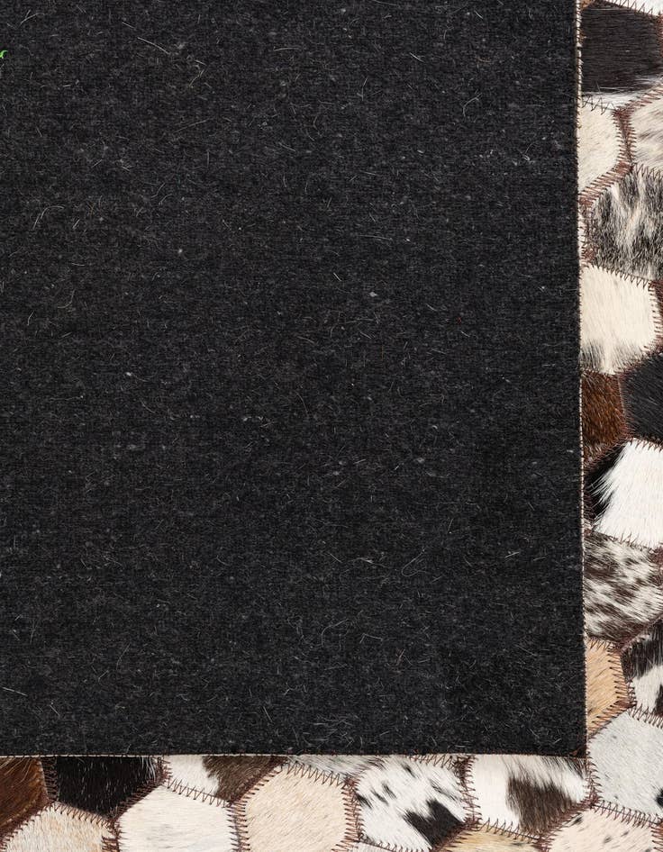 Detail image of 5' 1 x 8' Cowhide Leather Rug