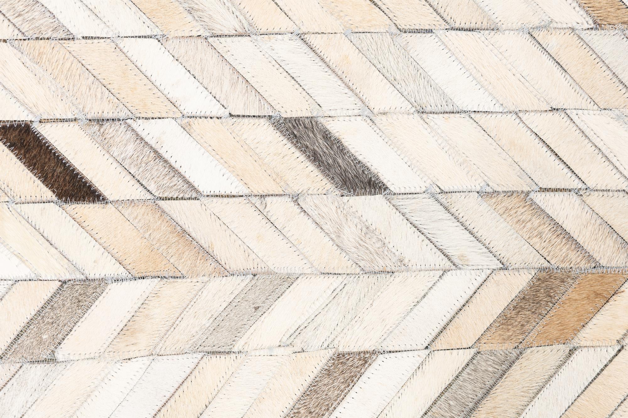 5' x 8' Cowhide Leather Rug