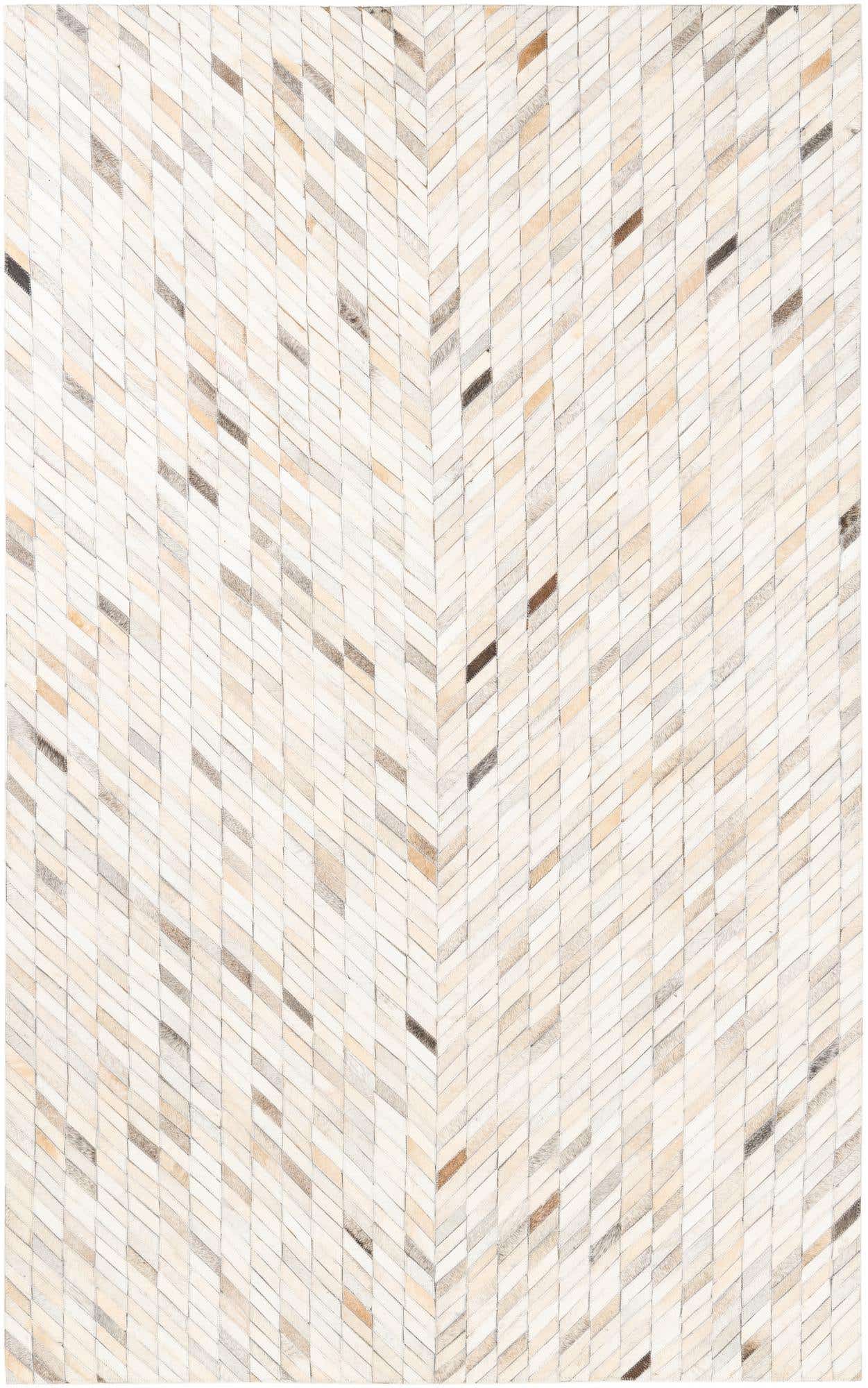 5' x 8' Cowhide Leather Rug