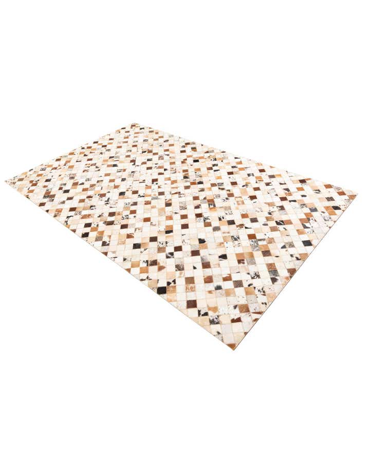 5' x 8' Cowhide Leather Rug