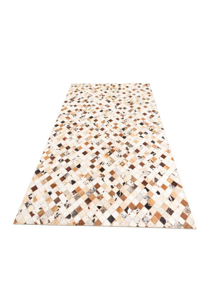 5' x 8' Cowhide Leather Rug
