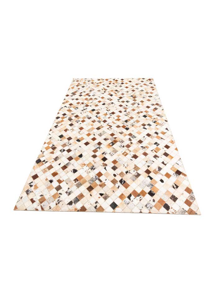 5' x 8' Cowhide Leather Rug