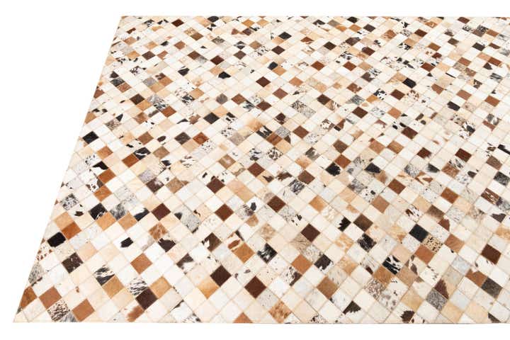 5' x 8' Cowhide Leather Rug