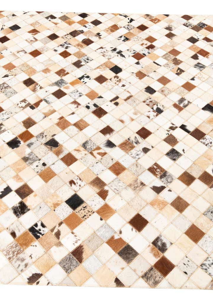 5' x 8' Cowhide Leather Rug