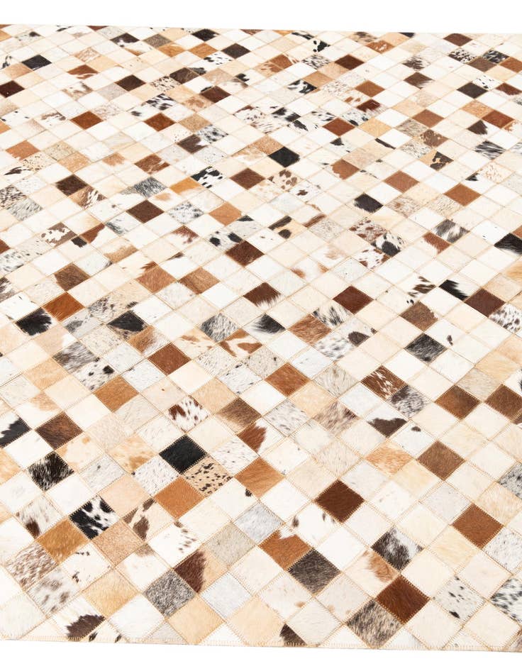 Detail image of 5' x 8' Cowhide Leather Rug