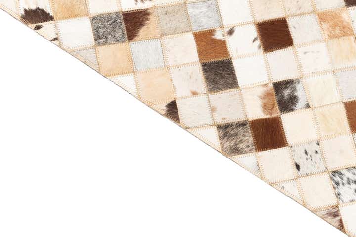 5' x 8' Cowhide Leather Rug