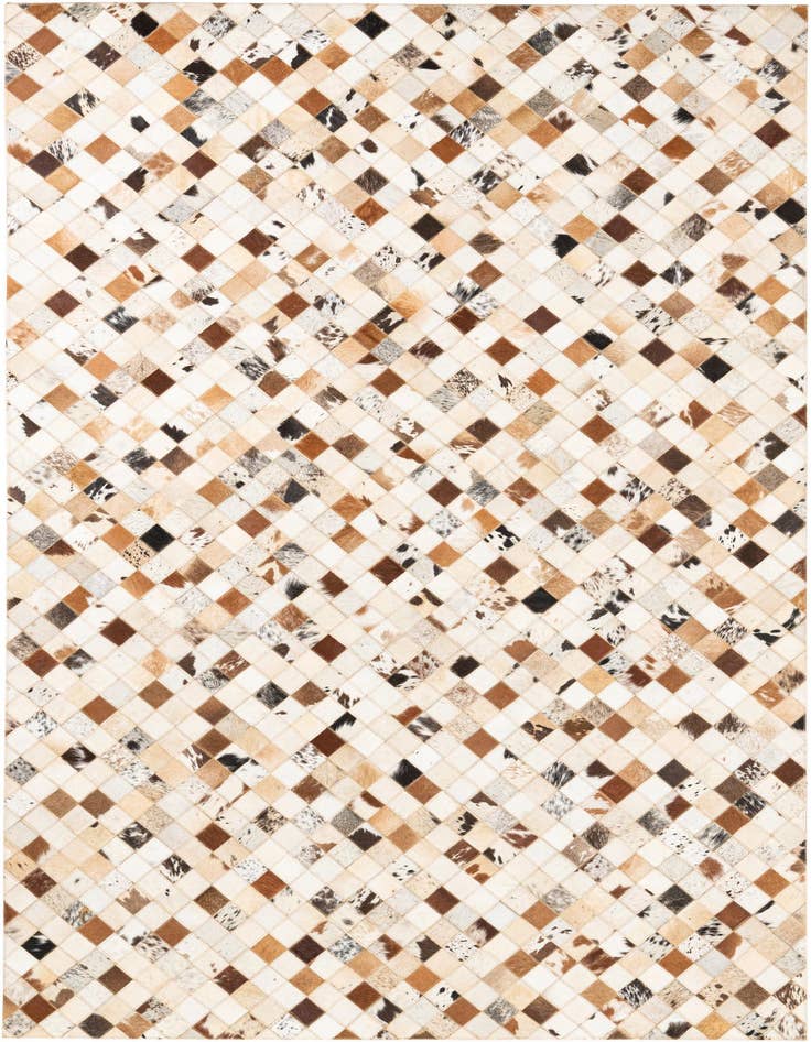 Detail image of 5' x 8' Cowhide Leather Rug