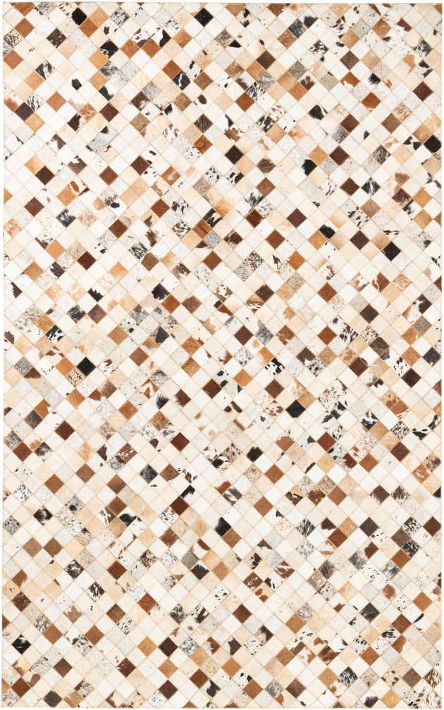 5' x 8' Cowhide Leather Rug