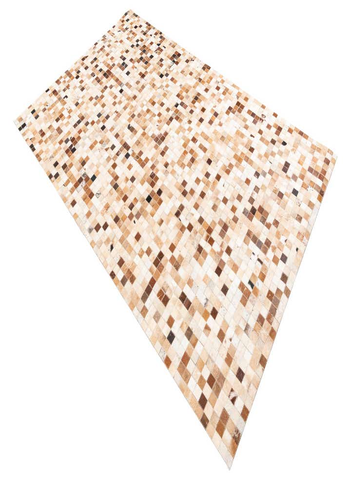 5' x 8' 1 Cowhide Leather Rug