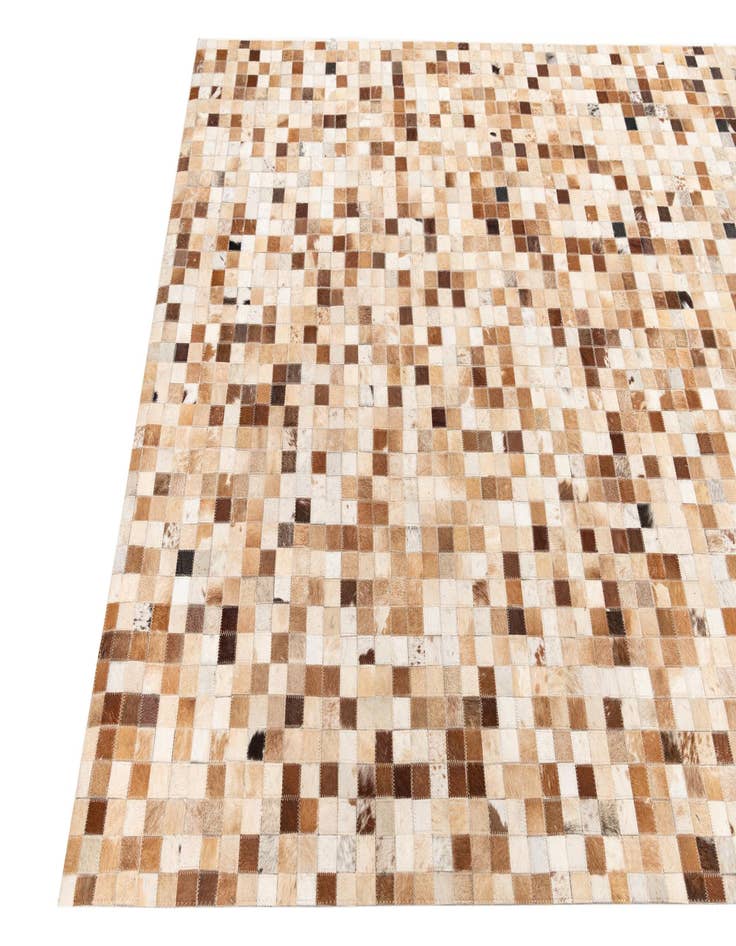 Detail image of 5' x 8' 1 Cowhide Leather Rug
