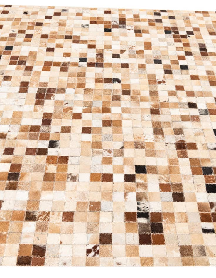 Detail image of 5' x 8' 1 Cowhide Leather Rug