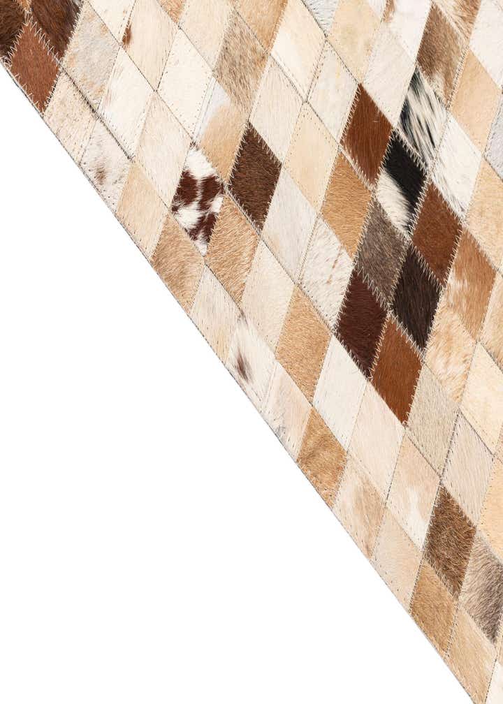 5' x 8' 1 Cowhide Leather Rug