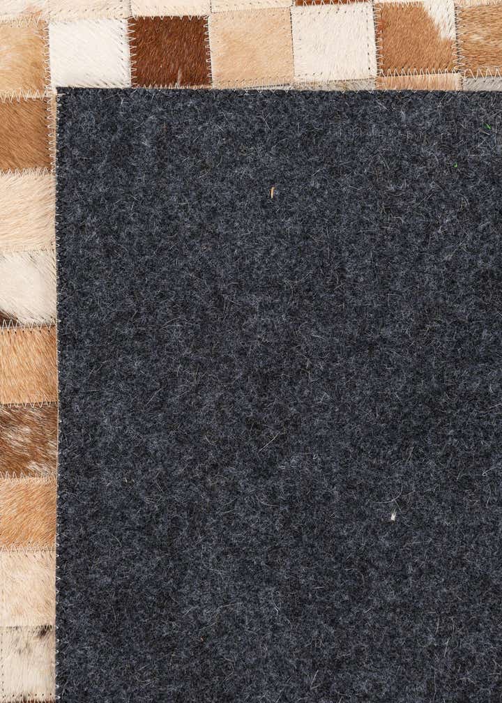 5' x 8' 1 Cowhide Leather Rug