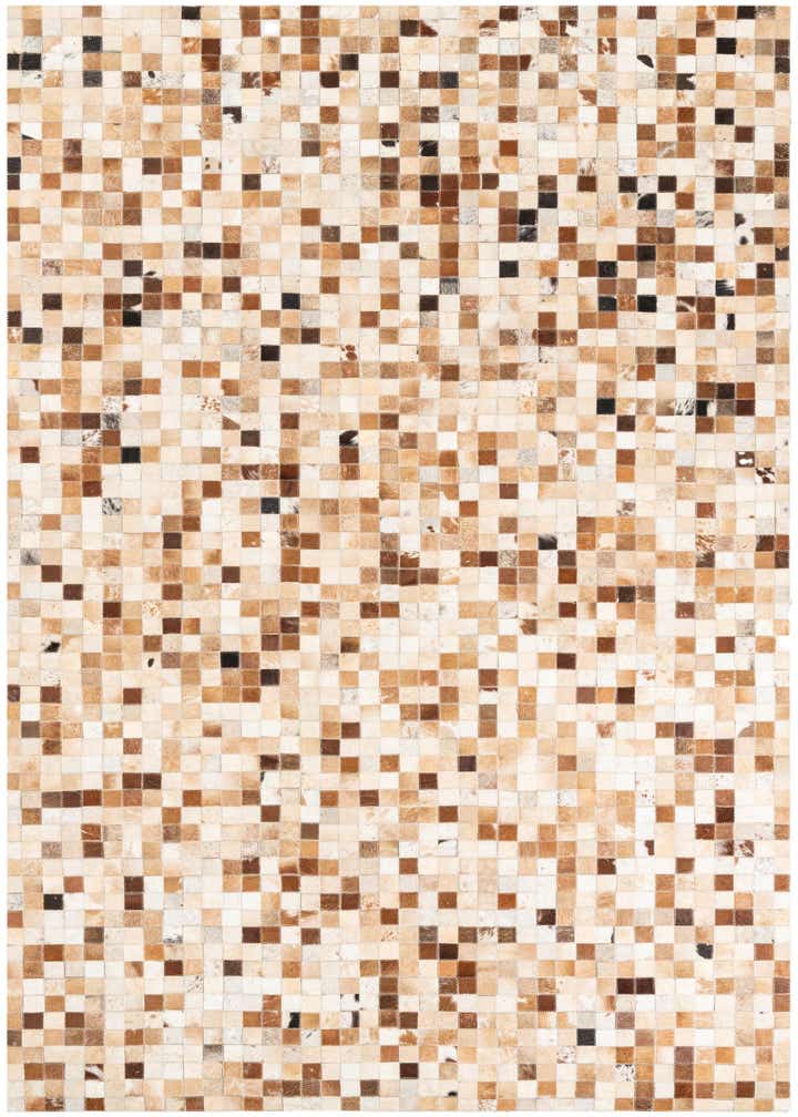 5' x 8' 1 Cowhide Leather Rug