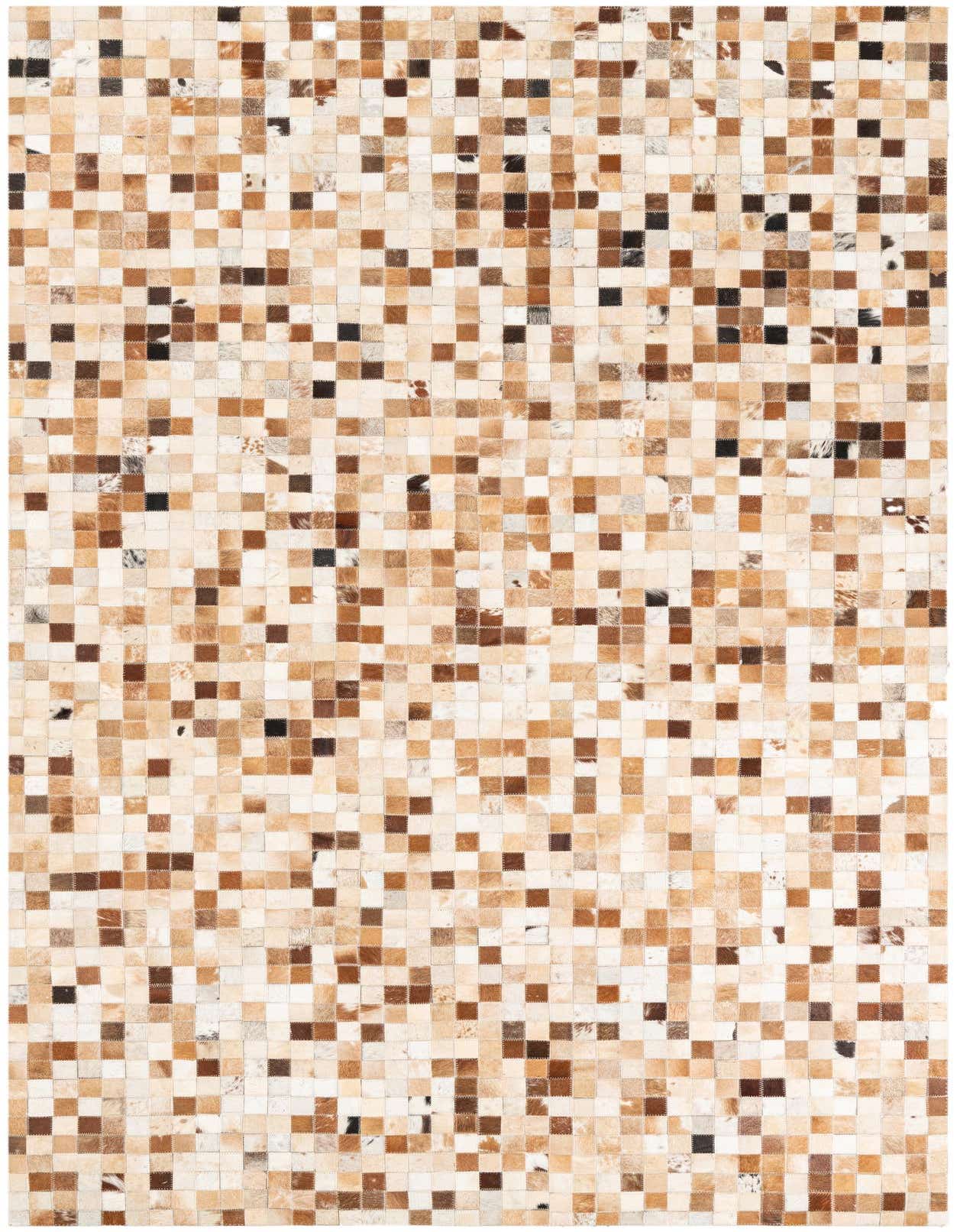 5' x 8' 1 Cowhide Leather Rug