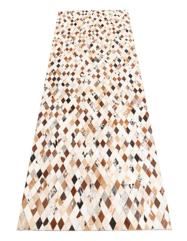 Detail image of 5' 1 x 8' Cowhide Leather Rug