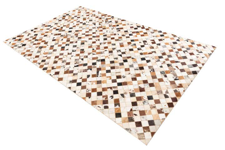 5' x 8' Cowhide Leather Rug