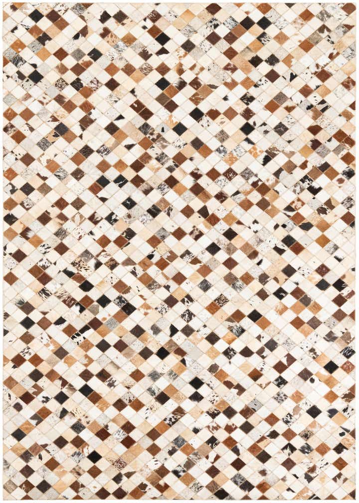 5' x 8' Cowhide Leather Rug