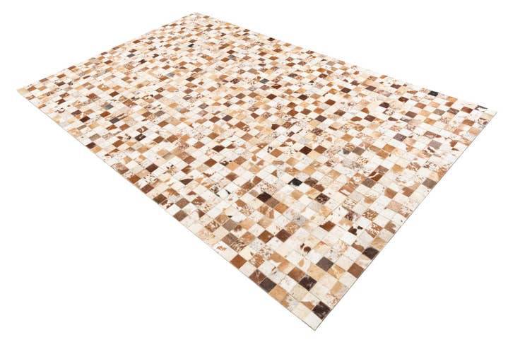 Detail image of 5' 1 x 8' Cowhide Leather Rug