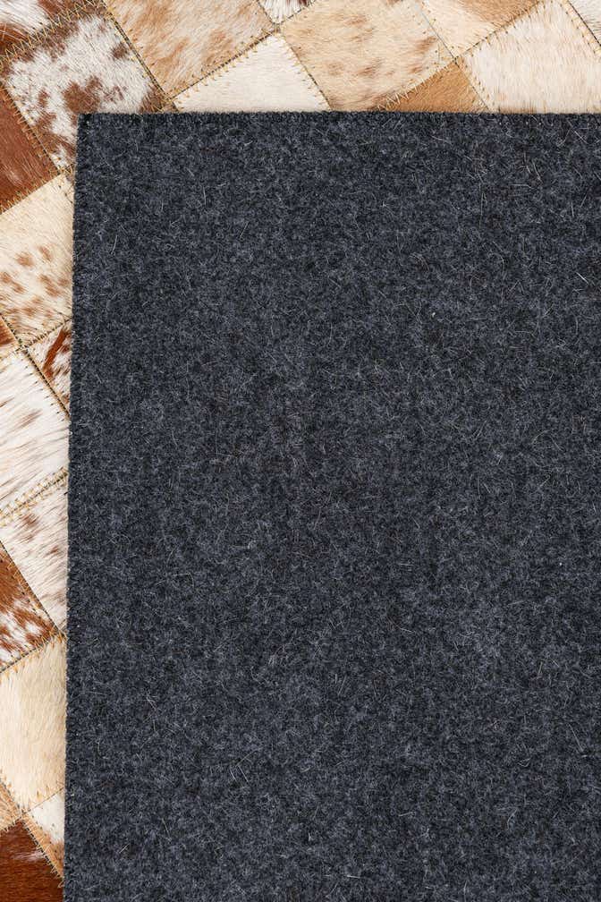 5' 1 x 8' Cowhide Leather Rug