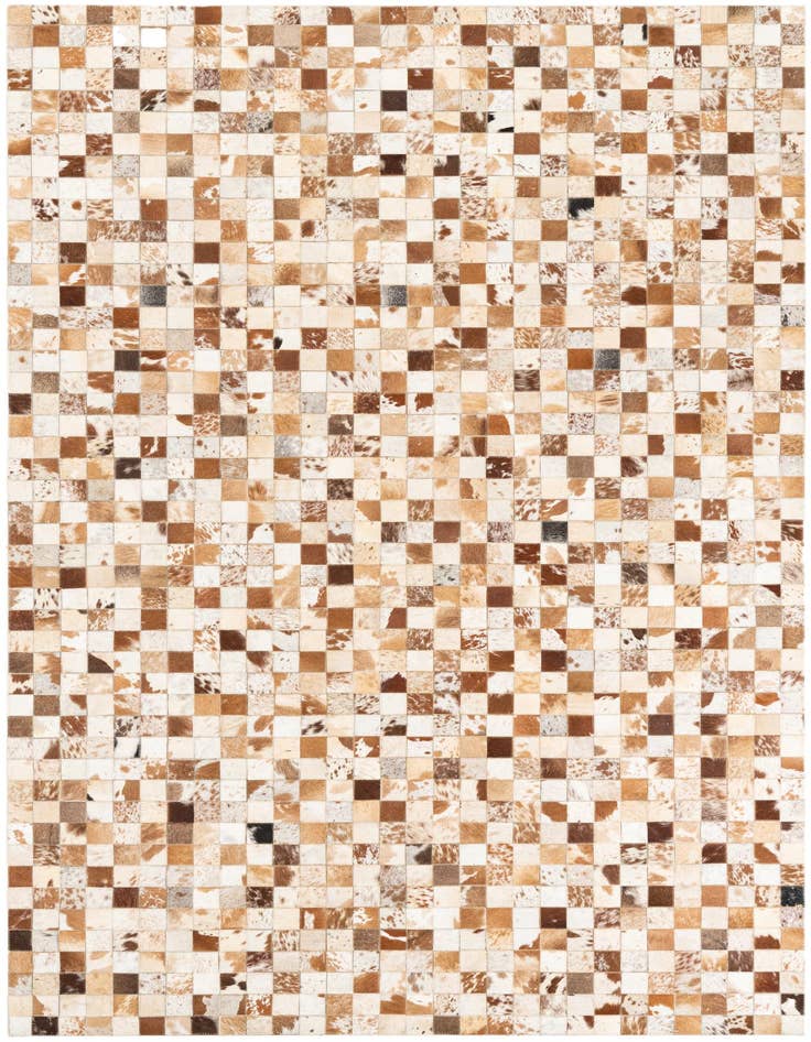 Detail image of 5' 1 x 8' Cowhide Leather Rug