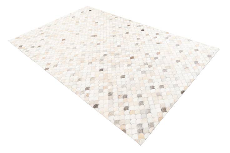 Detail image of 5' 1 x 8' Cowhide Leather Rug