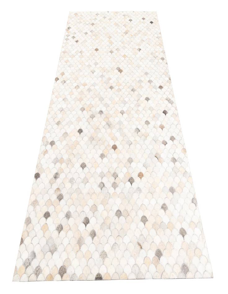 Detail image of 5' 1 x 8' Cowhide Leather Rug